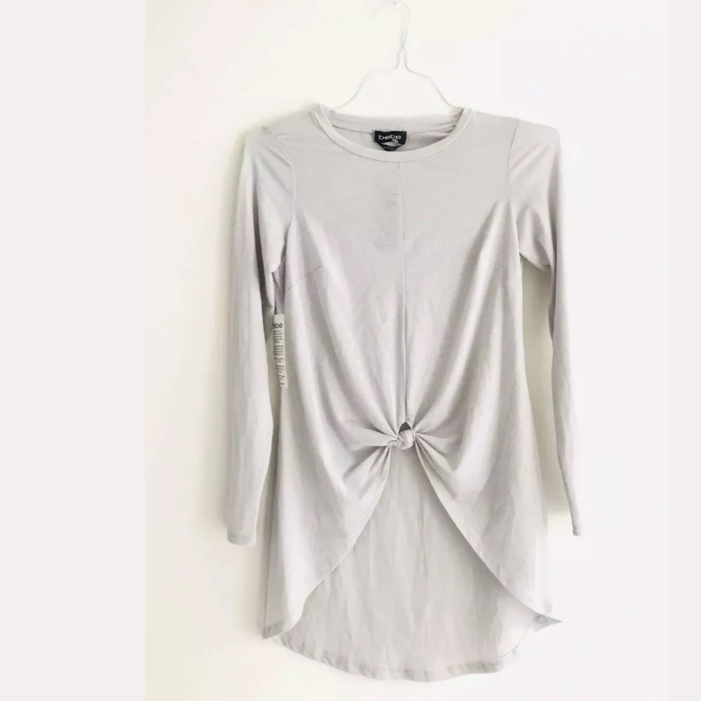 Bebe | Womens Twist Front Hi-Low Tunic